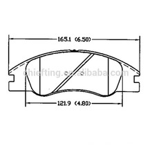 piezas del freno de coche D1074 58101-2FA10 para los rotores del freno delantero de KIA